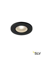 1001015 SLV KAMUELA ECO LED светильник встраиваемый IP65 с LED 6.5Вт, 3000К, 400лм, 38°, черный