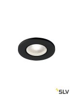 1001017 SLV KAMUELA ECO LED светильник встраиваемый IP65 с LED 6.5Вт, 4000К, 400лм, 38°, черный
