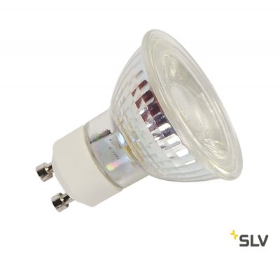 1001030 SLV LED GU10 источник света LED, 220В, 5,5Вт, 38°, 2700K, 400лм, 3 ступени яркости