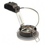 SLV 1001159 DOLIX OUT ROUND MR16 светильник встраиваемый IP65 12В для лампы MR16 50Вт макс., матовый хром