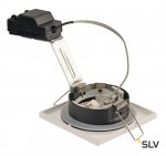 SLV 1001161 DOLIX OUT SQUARE MR16 светильник встраиваемый IP65 12В для лампы MR16 50Вт макс., белый (ex 111121)