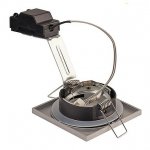 SLV 1001164 DOLIX OUT SQUARE MR16 светильник встраиваемый IP65 12В для лампы MR16 50Вт макс., cеребр.(ex 111128)