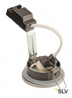 SLV 1001167 DOLIX OUT ROUND GU10 светильник встраиваемый IP65 для лампы GU10 50Вт макс., серебристый (ex 111024)