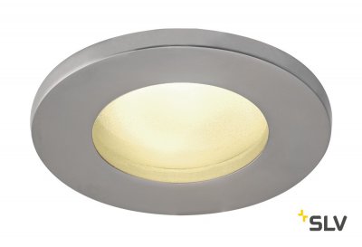 SLV 1001168 DOLIX OUT ROUND GU10 светильник встраиваемый IP65 для лампы GU10 50Вт макс., матовый хром