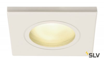 SLV 1001169 DOLIX OUT SQUARE GU10 светильник встраиваемый IP65 для лампы GU10 50Вт макс., белый (ex 111141)