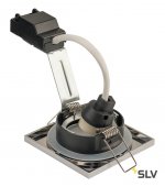 SLV 1001170 DOLIX OUT SQUARE GU10 светильник встраиваемый IP65 для лампы GU10 50Вт макс., хром (ex 111142