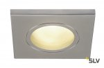 SLV 1001172 DOLIX OUT SQUARE GU10 светильник встраиваемый IP65 для лампы GU10 50Вт макс., матовый хром