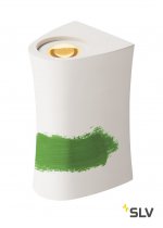 SLV 1001271 PLASTRA UP/DOWN CURVE WL светильник настенный 6.6Вт с LED 3000K, 2х 125лм, белый гипс (ex 148063)