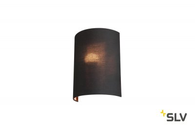SLV 1001274 FENDA, абажур-полуэкран, черный/ медь