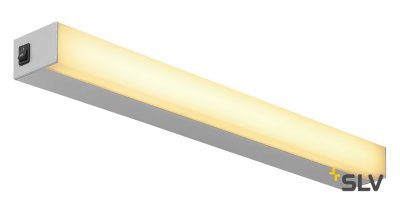 SLV 1001285 SIGHT 60 светильник накладной 20Вт c выключателем и LED 3000К, 1490лм, серебристый (ex 160184)