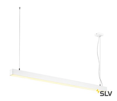 SLV 1001307 Q-LINE SINGLE LED светильник подвесной 45.8Вт с LED 3000К, 3700лм, белый (ex 155121) SLV 1001307 Q-LINE SINGLE LED светильник подвесной 45.8Вт с LED 3000К, 3700лм, белый (ex 155121)