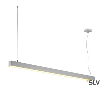 SLV 1001308 Q-LINE SINGLE LED светильник подвесной 45.8Вт с LED 3000К, 3700лм, серебристый (ex 155124) SLV 1001308 Q-LINE SINGLE LED светильник подвесной 45.8Вт с LED 3000К, 3700лм, серебристый (ex 155124)