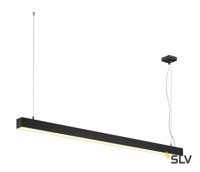 SLV 1001309 Q-LINE SINGLE LED DALI светильник подвесной 47Вт с LED 3000К, 3700лм, черный (ex 155130)