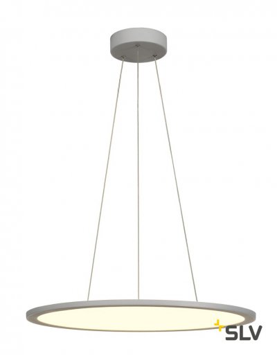 SLV 1001348 PANEL 60 ROUND светильник подвесной 42Вт с LED 4000К, 3350лм, 110°, димм. 1-10В, серебр. (ex 158634) SLV 1001348 PANEL 60 ROUND светильник подвесной 42Вт с LED 4000К, 3350лм, 110°, димм. 1-10В, серебр. (ex 158634)