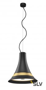 SLV 1001351 BATO 35 LED PD светильник подвесной 21Вт с LED 2700К, 1300лм, 100°,  черный/ латунь