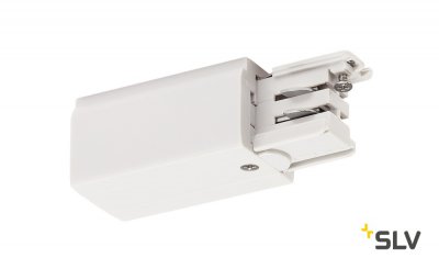 SLV 1001378 3Ph | S-TRACK, разъём питания торцевой, GND справа, 16А макс., белый RAL9016 (ex 175041) SLV 1001378 3Ph | S-TRACK, разъём питания торцевой, GND справа, 16А макс., белый RAL9016 (ex 175041)