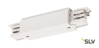 SLV 1001383 3Ph | S-TRACK, коннектор прямой внешний с разъёмами питания, 16А макс., белый RAL9016 (ex 175091) SLV 1001383 3Ph | S-TRACK, коннектор прямой внешний с разъёмами питания, 16А макс., белый RAL9016 (ex 175091)