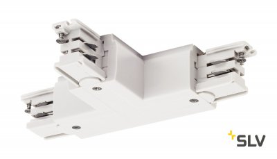 SLV 1001388 3Ph | S-TRACK, T-коннектор с разъёмом питания, GND справа, белый RAL9016 (ex 175141) SLV 1001388 3Ph | S-TRACK, T-коннектор с разъёмом питания, GND справа, белый RAL9016 (ex 175141)