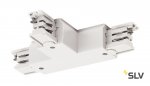 SLV 1001388 3Ph | S-TRACK, T-коннектор с разъёмом питания, GND справа, белый RAL9016 (ex 175141)