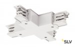 SLV 1001389 3Ph | S-TRACK, X-коннектор с разъёмом питания, 16А макс., белый RAL9016 (ex 175151) 