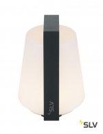 SLV 1001414 DEGANO 18 светильник IP44 3.2Вт с аккумулятором и LED 3000К, 200лм, антрацитно-серый RAL7016/ белый