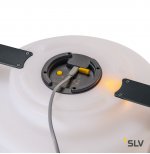 SLV 1001415 DEGANO 35 светильник IP44 6.4Вт с аккумулятором и LED 3000К, 450лм, антрацитно-серый RAL7016/ белый