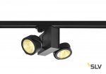 SLV 1001419 3Ph, TEC KALU 2 LED светильник накладной 31Вт с LED 3000К, 1900лм, 2х 60°, черный