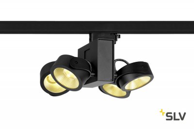 SLV 1001421 3Ph, TEC KALU 4 LED светильник накладной 60Вт с LED 3000К, 3800лм, 4х 60°, черный SLV 1001421 3Ph, TEC KALU 4 LED светильник накладной 60Вт с LED 3000К, 3800лм, 4х 60°, черный