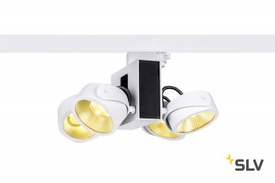 SLV 1001422 3Ph, TEC KALU 4 LED светильник накладной 60Вт с LED 3000К, 3800лм, 4х 60°, белый/ черный SLV 1001422 3Ph, TEC KALU 4 LED светильник накладной 60Вт с LED 3000К, 3800лм, 4х 60°, белый/ черный