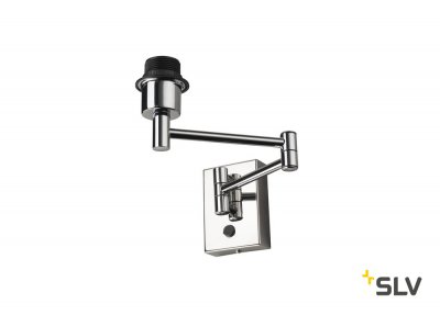 SLV 1001449 FENDA BASIS WL-2 светильник настенный для лампы E27 40Вт макс., без абажура, хром SLV 1001449 FENDA BASIS WL-2 светильник настенный для лампы E27 40Вт макс., без абажура, хром