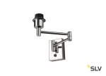 SLV 1001449 FENDA BASIS WL-2 светильник настенный для лампы E27 40Вт макс., без абажура, хром