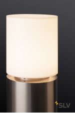 SLV 1001489 ROX ACRYL POLE 60 светильник ландшафтный IP44 для лампы E27 20Вт макс., сталь/ белый (ex 232266)