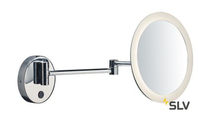 SLV 1001503 MAGANDA WL настенное зеркало косметическое IP44 с подсветкой 4.2Вт с LED 3000К, 70лм, хром/ белый