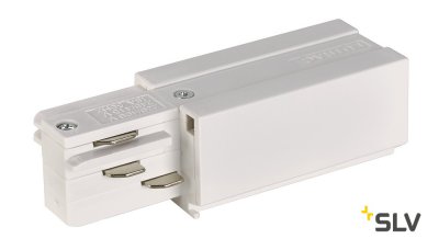 SLV 1001514 3Ph | EUTRAC®, разъём питания торцевой, 16А макс., GND справа, белый RAL9016 (ex 145521)