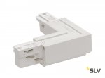 SLV 1001520 3Ph | EUTRAC®, L-коннектор с разъёмом питания, 16А макс., GND по внешнему углу, белый (ex 145671)