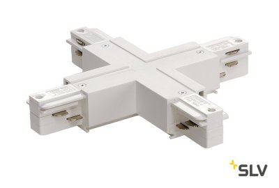 SLV 1001522 3Ph | EUTRAC®, X-коннектор с разъёмами питания для 2х контуров, 16А макс., белый RAL9016 (ex 145691) SLV 1001522 3Ph | EUTRAC®, X-коннектор с разъёмами питания для 2х контуров, 16А макс., белый RAL9016 (ex 145691)