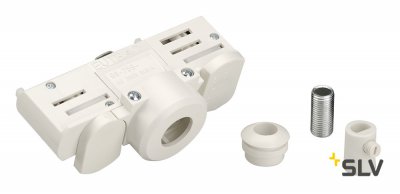 SLV 1001542 3Ph | EUTRAC®, адаптер электрический, 10А макс., 5кг макс., белый RAL9016  (ex 145991)