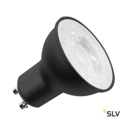 SLV 1001563 LED GU10 источник света 230В, 7.2Вт, 3000K, 570лм, 36°, диммируемый, черный корпус SLV 1001563 LED GU10 источник света 230В, 7.2Вт, 3000K, 570лм, 36°, диммируемый, черный корпус