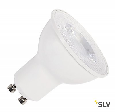 SLV 1001565 LED GU10 источник света 230В, 7.2Вт, 4000K, 570лм, 36°, диммируемый, белый корпус SLV 1001565 LED GU10 источник света 230В, 7.2Вт, 4000K, 570лм, 36°, диммируемый, белый корпус