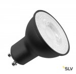 SLV 1001566 LED GU10 источник света 230В, 7.2Вт, 4000K, 570лм, 36°, диммируемый, черный корпус