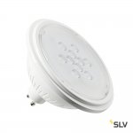 SLV 1001571 LED QPAR111 GU10 источник света 230В, 7Вт, 3000K, 730лм, 25°, белый корпус