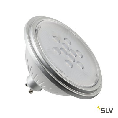 SLV 1001572 LED QPAR111 GU10 источник света 230В, 7Вт, 3000K, 730лм, 40°, серебристый корпус SLV 1001572 LED QPAR111 GU10 источник света 230В, 7Вт, 3000K, 730лм, 40°, серебристый корпус