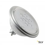 SLV 1001572 LED QPAR111 GU10 источник света 230В, 7Вт, 3000K, 730лм, 40°, серебристый корпус