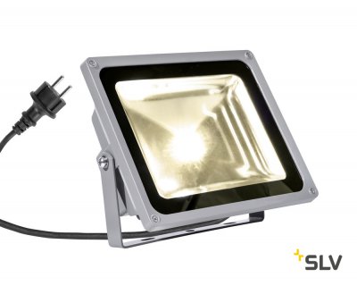 SLV 1001638 OUTDOOR BEAM 29 светильник накладной IP65 54Вт с LED 3000К, 5100лм, 100°,  серебристый (ex 231122)