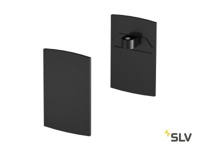 SLV 1001807 H-PROFIL, заглушка, 2шт., черный