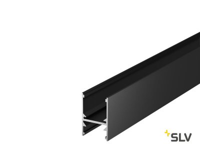 SLV 1001814 H-PROFIL, профиль накладной, 2 м, без экрана, черный
