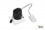 SLV 1001829 RENISTO SQUARE M светильник встраиваемый 16Вт с LED 3000К, 930лм, 36°, без панели, белый