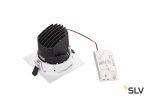 SLV 1001830 RENISTO SQUARE L светильник встраиваемый 29Вт с LED 3000К, 2600лм, 40°, без панели, белый