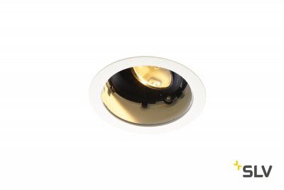 SLV 1001841 RENISTO ROUND M светильник встраиваемый 16Вт с LED 3000К, 930лм, 36°, без панели, белый