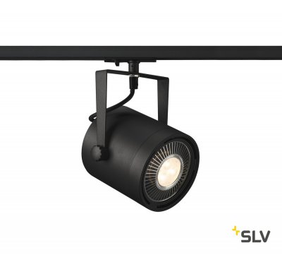 SLV 1001860 1PHASE-TRACK, EURO SPOT ES111 светильник для лампы ES111 75Вт макс., черный
